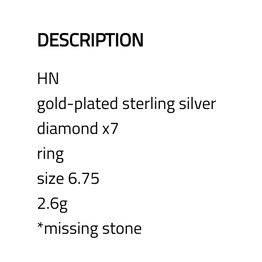 Genuine DIAMOND 💎 GOLD .925 RING - Picture 5 of 5